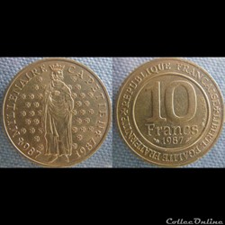 10 Francs 1987 Hugues Capet