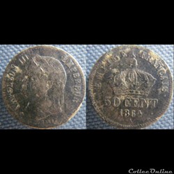 50 centimes 1864 A