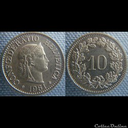 10 Rappen 1981