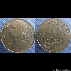 10 Centimes 1985