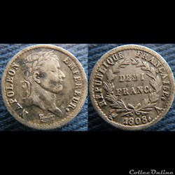 Demi Franc 1808 A