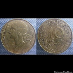 10 Centimes 1982