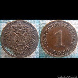 1 pfennig 1908 A