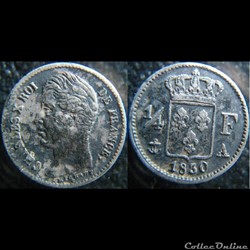 Quart de Franc 1830 A