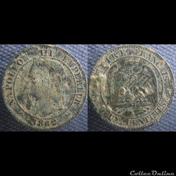2 Centimes 1862 K