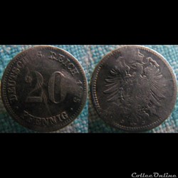 20 Pfennig 1875 J