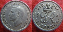 6 Pence 1951