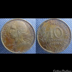 10 Centimes 1971