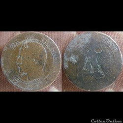 10 Centimes 1854 A