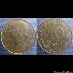 10 Centimes 1983