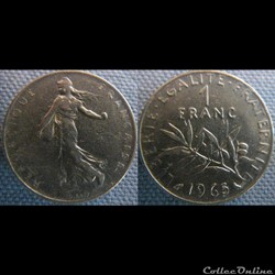 1 Franc 1965