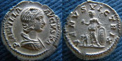 Plautille, épouse de Caracalla, denier