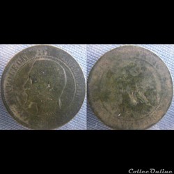 10 Centimes 1857 A