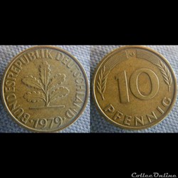 10 Pfennig 1979 G