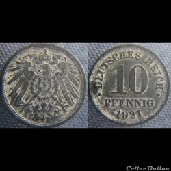 10 pfennig 1921