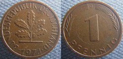 1 pfennig 1974 J