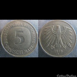 5 mark 1975 D