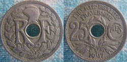 25 Centimes 1917