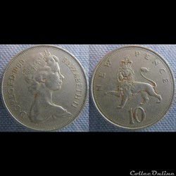 10 New Pence 1969