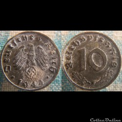 10 Reichspfennig 1944 F