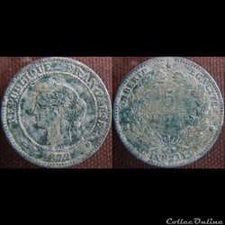 5 Centimes 1872 A