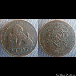 2 centimes 1863