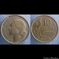 10 Francs 1955