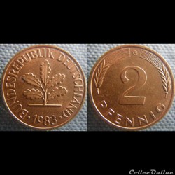 2 Pfennig 1983 G