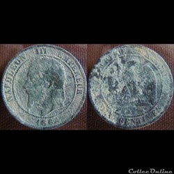 10 Centimes 1864 K