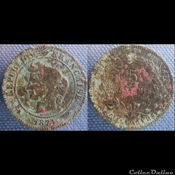5 Centimes 1874 A