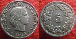 5 Rappen 1914 B