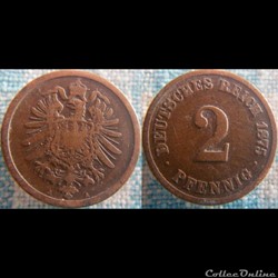 2 pfennig 1875 A