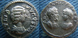 Julia Domna Septime Sévère et Caracalla denier