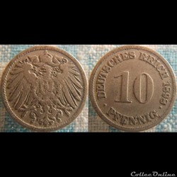 10 pfennig 1898 D