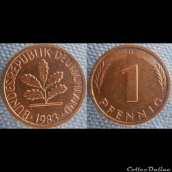 1 pfennig 1983 G