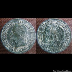 2 Centimes 1862 K