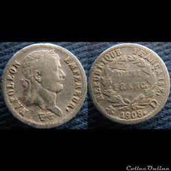 Demi Franc 1808 D