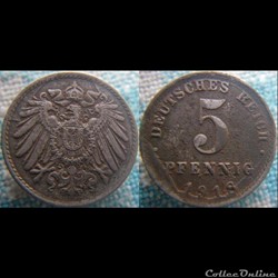 5 pfennig 1918 A