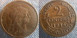 2 Centimes 1914