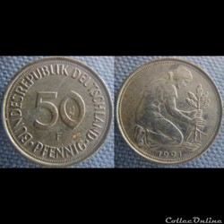 50 Pfennig 1991 F