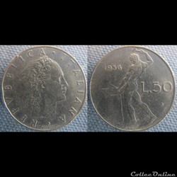 50 Lire 1956