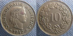 10 Rappen 1942 B