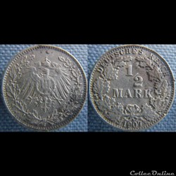 1/2 mark 1907 J