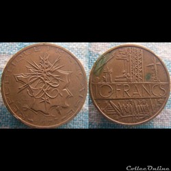10 Francs 1977 Tranche A