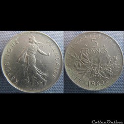 5 Francs 1983