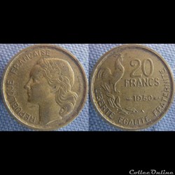 20 Francs 1950
