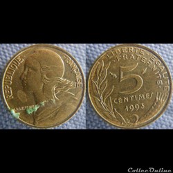 5 Centimes 1993