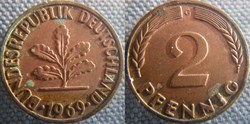 2 Pfennig 1969 G