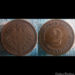 2 pfennig 1877 A