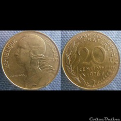 20 Centimes 1976